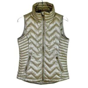 Calvin Klein | Packable Gold/Pewter Vest Size Small